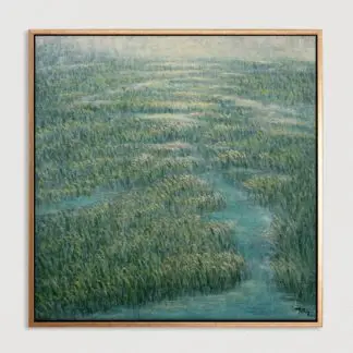 Cánh Đồng Năng - Tranh sơn dầu phòng cảnh đồng quê 100x100