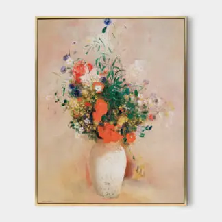 Vase of flowers - Tranh canvas treo tường danh hoạ Odilon Redon