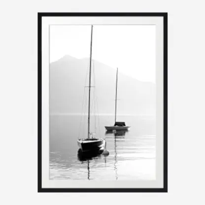 Mono Boat 2 - Tranh khung kính treo tường 30x42