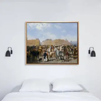 Old Smithfield Market (1824) - Tranh canvas treo tường danh hoạ 80x100 cm