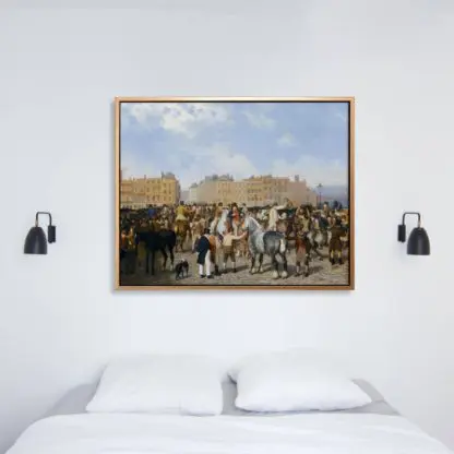 Old Smithfield Market (1824) - Tranh canvas treo tường danh hoạ 80x100 cm