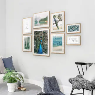 Bộ 8 tranh khung kính treo tường Wonder Nature