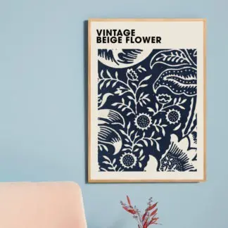 Poster Beige Flower