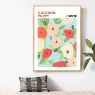 Poster Colorful Poppy
