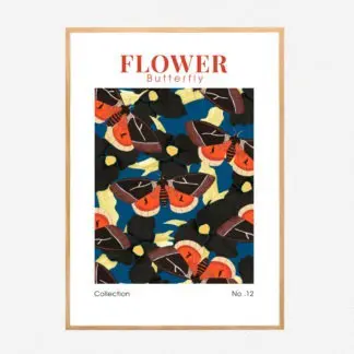 Poster Flower Butterfly