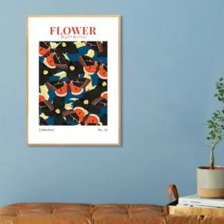 Poster Flower Butterfly