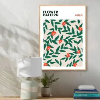 Poster Flower Retro