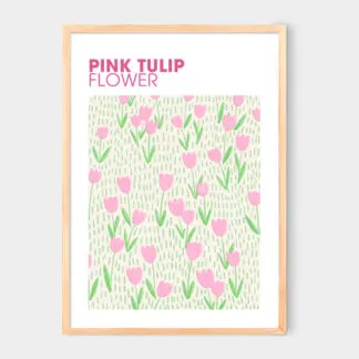 Poster Pink Tulip flower