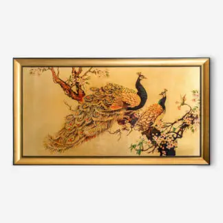 tranh con công khổng tước phú quy