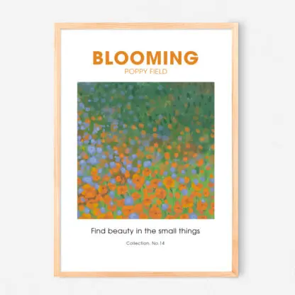 Poster Blooming Poppy Field