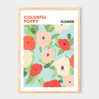 Poster Colorful Poppy