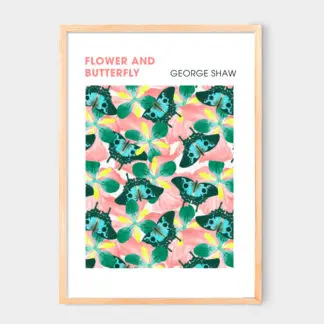 Poster Flower And Butterfly