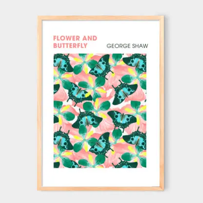 Poster Flower And Butterfly