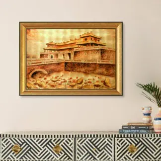 Cố Đô Huế - Tranh sơn mài dát vàng