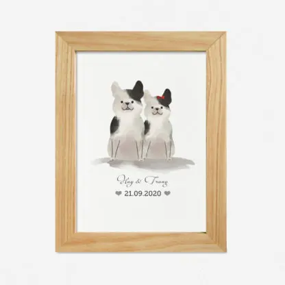 Pet Couple - Postcard in tên theo yêu cầu - Hình ảnh 4