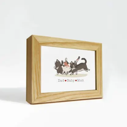 Cat Family - Postcard in tên theo yêu cầu - Hình ảnh 4