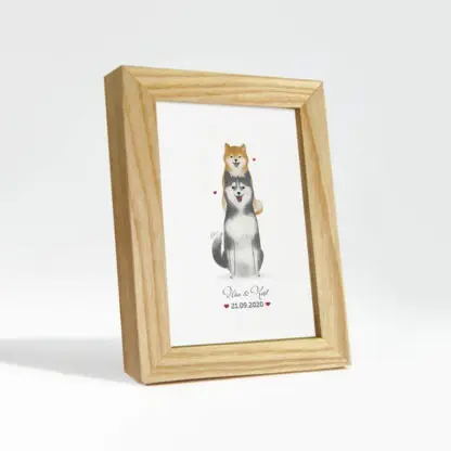 Shiba Couple - Postcard in tên theo yêu cầu - Hình ảnh 4