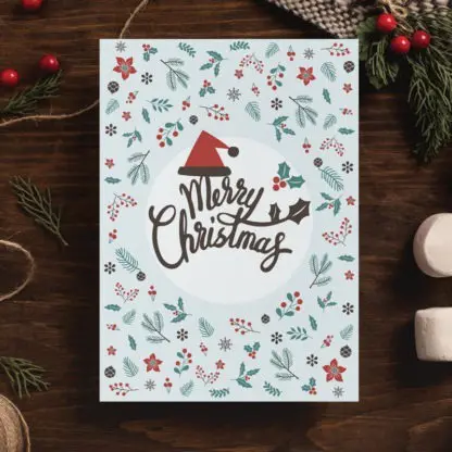 Thiệp giáng sinh Merry Christmas