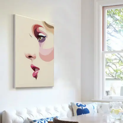 Tranh cô gái nghệ thuật - Tranh canvas - Hình ảnh 2