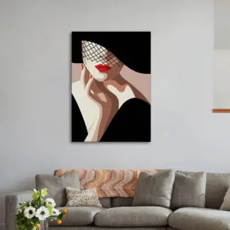 Tranh cô gái quý phái quyến rũ - Tranh canvas