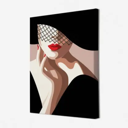 Tranh cô gái quý phái quyến rũ - Tranh canvas - Hình ảnh 3