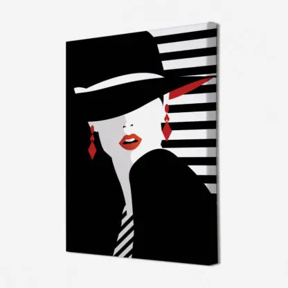 Tranh cô gái hiện đại - Tranh canvas - Hình ảnh 3