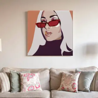 Tranh cô gái hiện đại thời trang - Tranh canvas