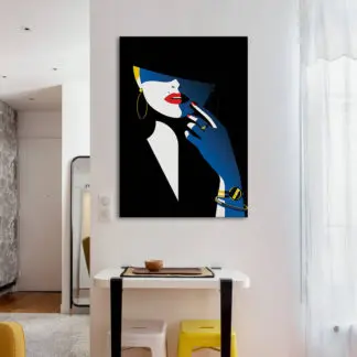 Tranh cô gái nghệ thuật bí ẩn  - Tranh canvas