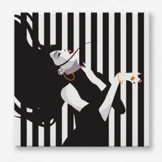 Tranh cô gái tóc dài gợi cảm cá tính - Tranh canvas