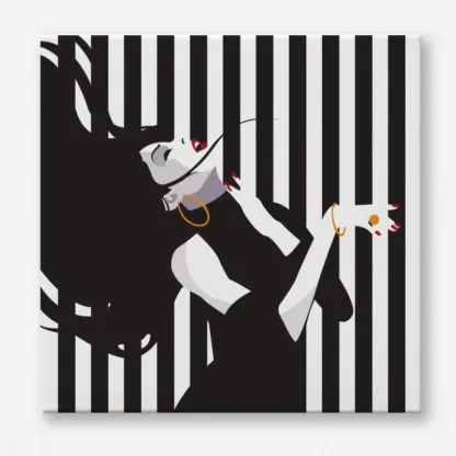 Tranh cô gái tóc dài gợi cảm cá tính - Tranh canvas