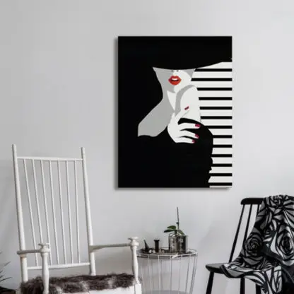 Tranh cô gái gợi cảm - Tranh canvas - Hình ảnh 2