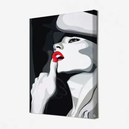 Tranh cô gái bí ẩn - Tranh canvas - Hình ảnh 3