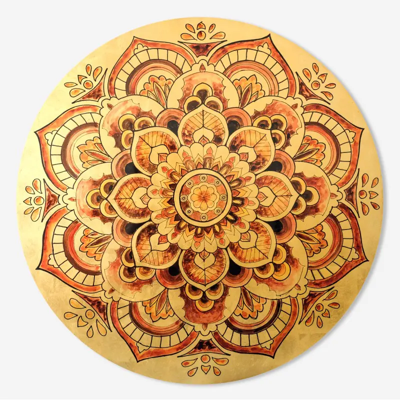 Sala Mandala - Tranh sơn mài dát vàng phòng thờ