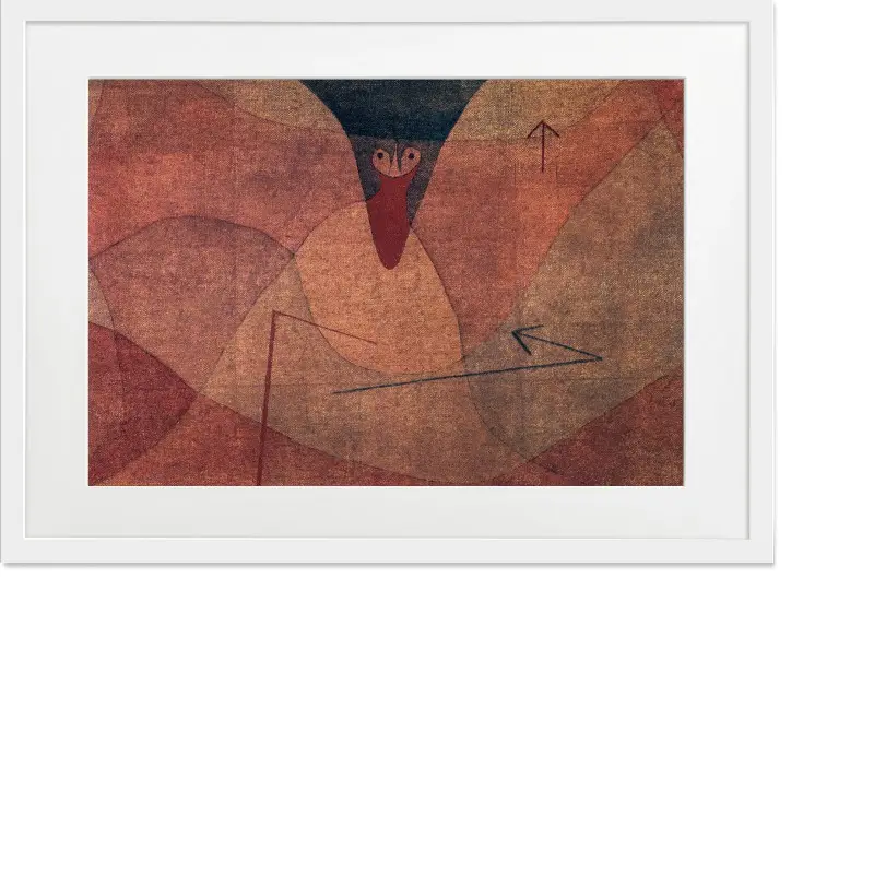 Tranh trừu tượng Tiến hóa trên không trung Aviatic Evolution -Paul Klee