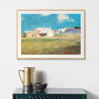 Tranh phong cảnh làng quê châu Âu - Tranh canvas danh họa Odilon Redon