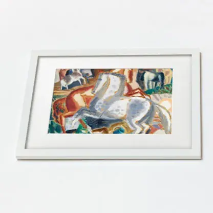 Tranh trừu tượng Đàn ngựa giữa thiên nhiên - Leo Gestel - Hình ảnh 3