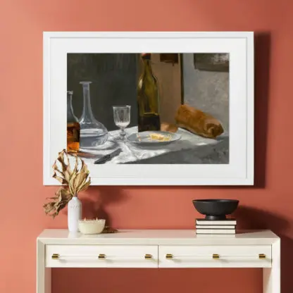 Bữa tiệc chiều - Tranh treo tường khung kính phòng ăn - Monet - Hình ảnh 2