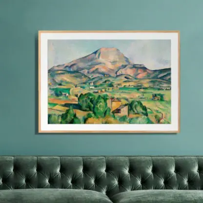Ngọn núi Sainte Victoire - Tranh phong cảnh núi đồi - Paul Cézanne - Ảnh 2