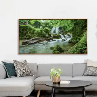Tranh phong cảnh thiên nhiên hồ nước trong xanh - Tranh canvas