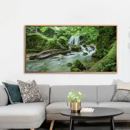 Tranh phong cảnh thiên nhiên hồ nước trong xanh - Tranh canvas