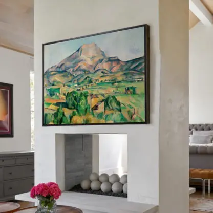 Tranh canvas phong cảnh châu Âu Sainte Victoire - Paul Cezanne 80x100 - Hình ảnh 3
