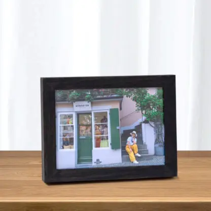 Khung ảnh gỗ để bàn màu đen bản 2 cm BLACK OAK 10x15, 13x18, 15x21, 30x30 - Hình ảnh 3