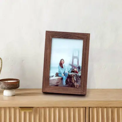 Khung ảnh gỗ bản 2 cm để bàn màu nâu BROWN OAK 10x15, 13x18, 15x21, 30x30 - Hình ảnh 5