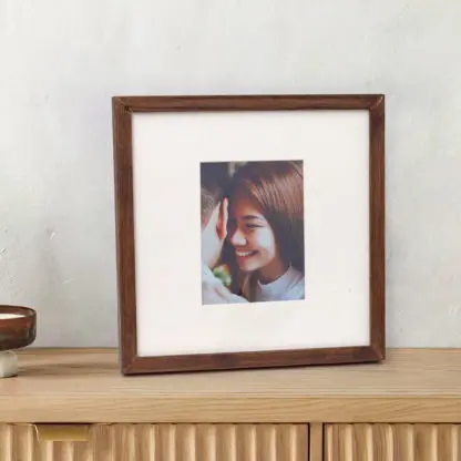 Khung ảnh gỗ bản 2 cm để bàn màu nâu BROWN OAK 10x15, 13x18, 15x21, 30x30 - Hình ảnh 2