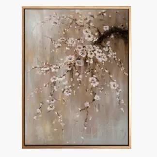 Đào xuân - Tranh sơn dầu hoa đào 60x80