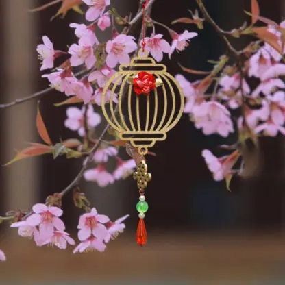 Nguyệt hoa đây, dây treo phụ kiện trang trí cây mai cây đào