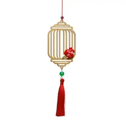 COMBO 6V - Quà tết ý nghĩa tặng sếp, đối tác - Bộ 6 dây treo trang trí tết màu vàng - Hình ảnh 5