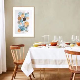 Tranh khung kính minimalist khối hình tròn MI1 40x60 cm