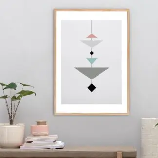 Tranh khung kính tối giản minimalist MI2 40x60 cm