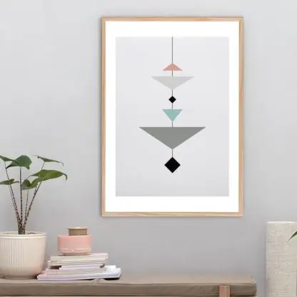 Tranh khung kính tối giản minimalist MI2 40x60 cm - Ảnh 2